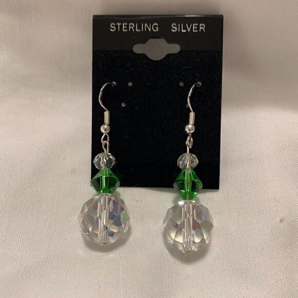 💐 Handmade 925 Stamped Dangle Earrings - Picture 1 of 6